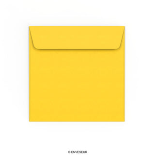 Enveloppe jaune vive 155x155 mm