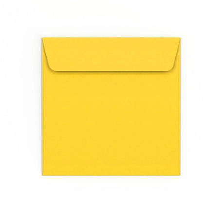 Enveloppe jaune vive 155x155 mm