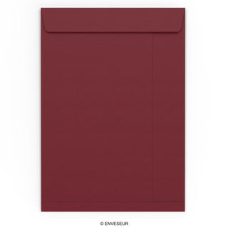 Enveloppes couleur bordeaux
