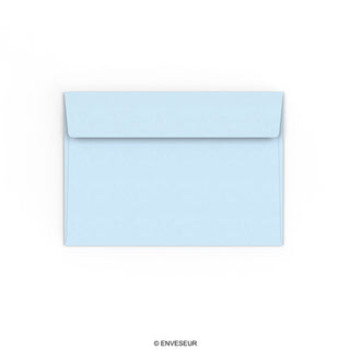Enveloppe bleue pâle 114x162 mm (C6)