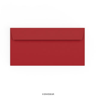 Enveloppe rouge foncée 110x220 mm (DL)