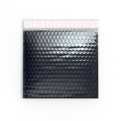Metallic Finish Bubble Bag Mailers Black 230 x 230 mm