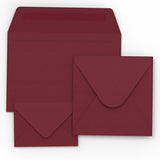 Enveloppes couleur bordeaux