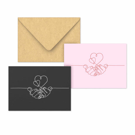 Enveloppes pour la Saint-Valentin ”Partager l'amour” 