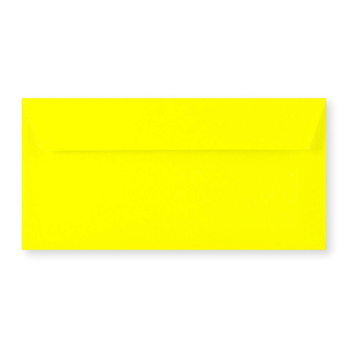 Enveloppe jaune néon 110x220 mm (DL)