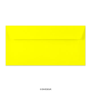 Enveloppe jaune néon 110x220 mm (DL)