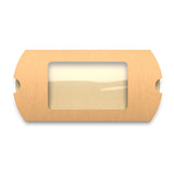Boîtes oreillers Kraft avec fenêtre