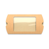 Boîtes oreillers Kraft avec fenêtre