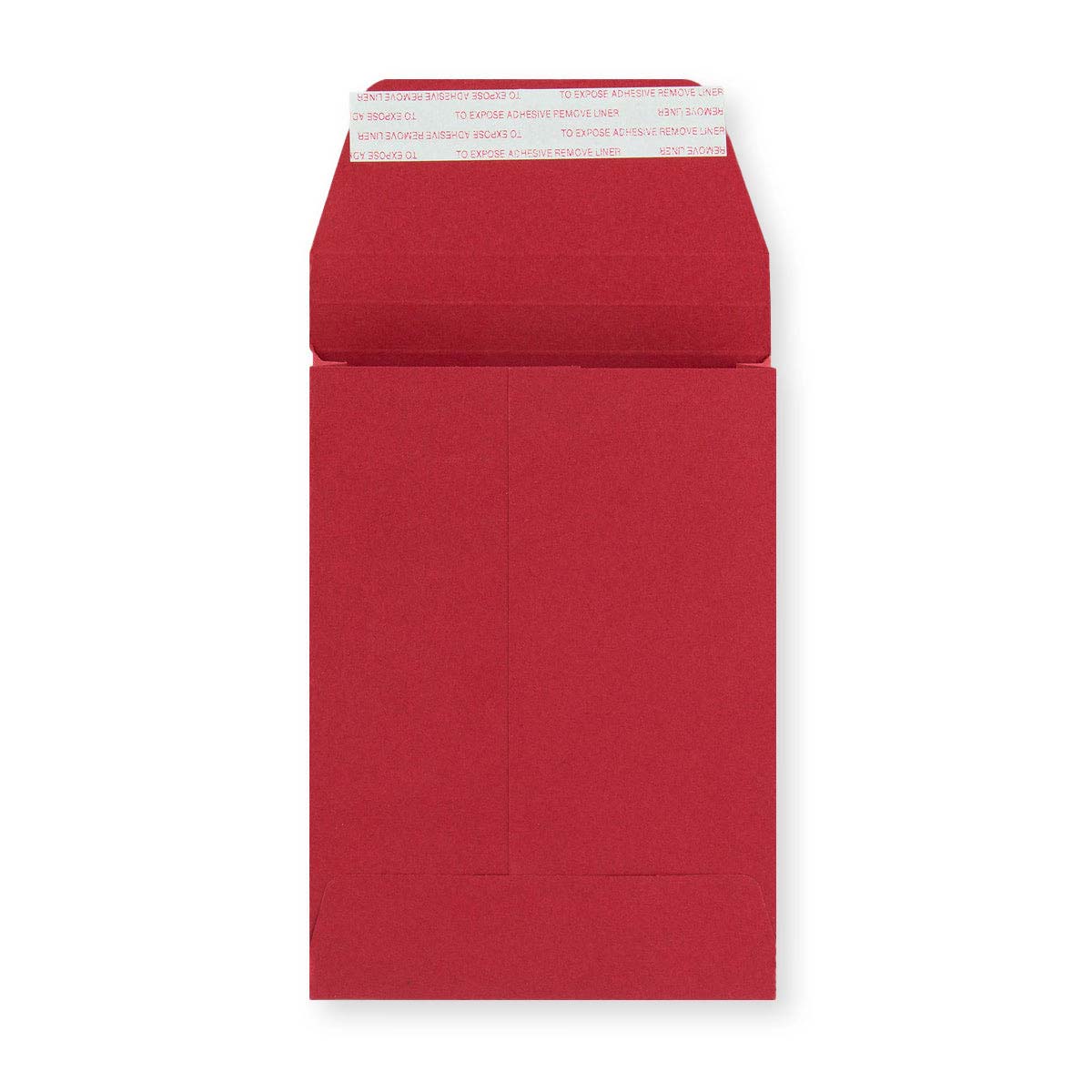 Enveloppe rouge foncée à soufflet 162x114x25 mm (C6)