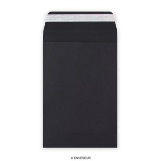 Enveloppe noir à soufflet 229x162x25 mm (C5)