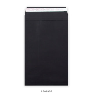 Enveloppe noir à soufflet 324x229x25 mm (C4)