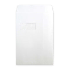 324x229 mm (C4) Enveloppe Post Marque blanche avec fenêtre