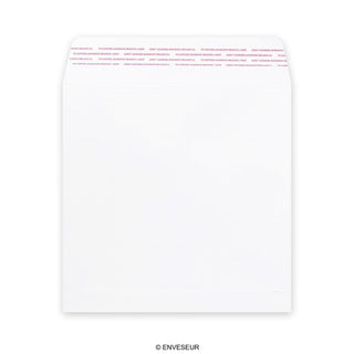 Enveloppe blanche cartonnée 220x220 mm