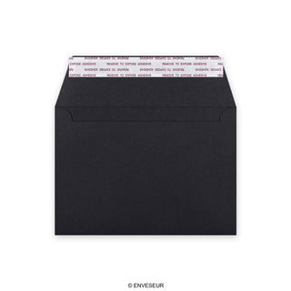 Enveloppe noire cartonnée 114x162 mm (C6)