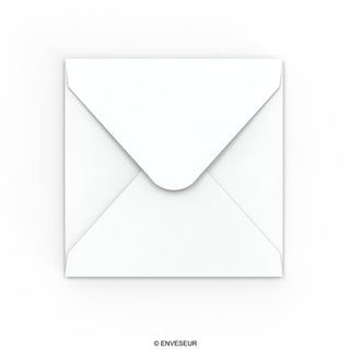 Enveloppe blanche avec effet martelé 155x155 mm