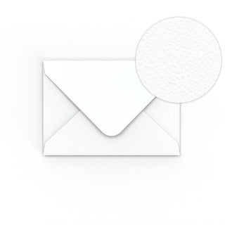 Enveloppe blanche avec effet martelé 65x94 mm
