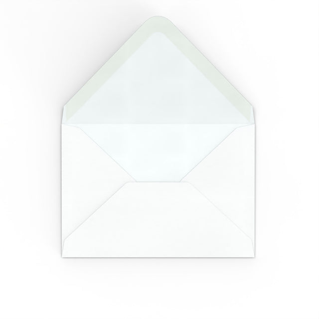 White Hammer Gummed V Flap Envelope (65 x 94mm)