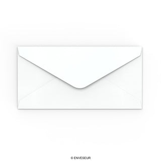 Enveloppe blanche avec effet martelé 110x220 mm (DL)