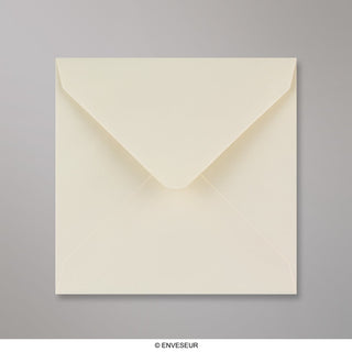 Enveloppe ivoire velin 130x130 mm