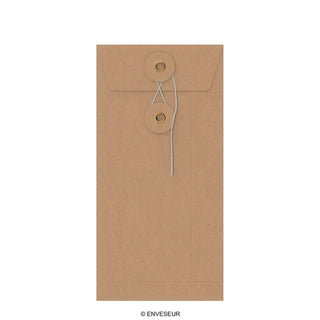 Enveloppes à rondelle et ficelle - Fermeture Japonaise