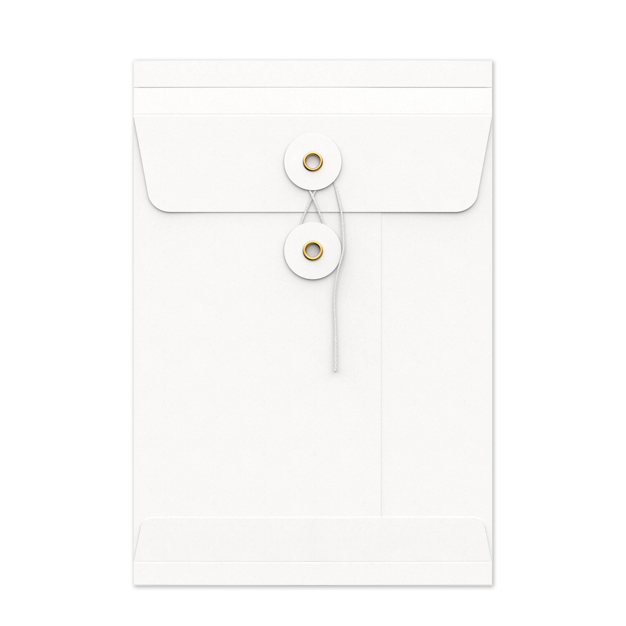 Enveloppes à soufflet à rondelle et ficelle - Fermeture Japonaise