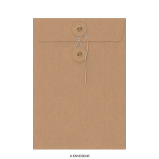 Enveloppes à rondelle et ficelle - Fermeture Japonaise