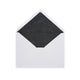 Paper Lined Envelopes White + Black Fancy Paper 114 x 162 mm (C6)