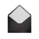 Paper Lined Envelopes Black + White Fancy Paper 114 x 162 mm (C6)