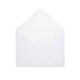 Paper Lined Envelopes White + White Fancy Paper 114 x 162 mm (C6)
