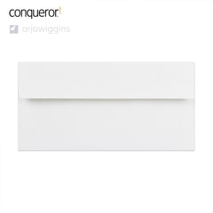 Enveloppe conqueror vergé blanc glacier 110x220 mm (DL)