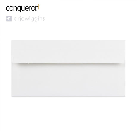 Enveloppe conqueror vergé blanc glacier 110x220 mm (DL)