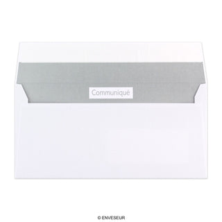 Enveloppe blanche Conqueror Communique 110x220 mm (DL)