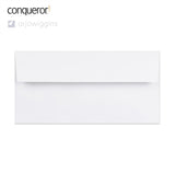 Enveloppe conqueror vergé blanc 110x220 mm (DL)
