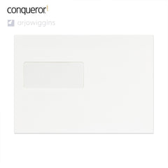 Enveloppe conqueror velin blanc glacier 162x229 mm (C5)