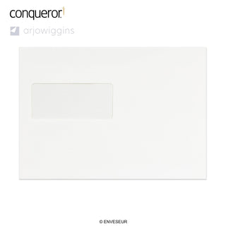 Enveloppe conqueror velin blanc glacier 162x229 mm (C5)